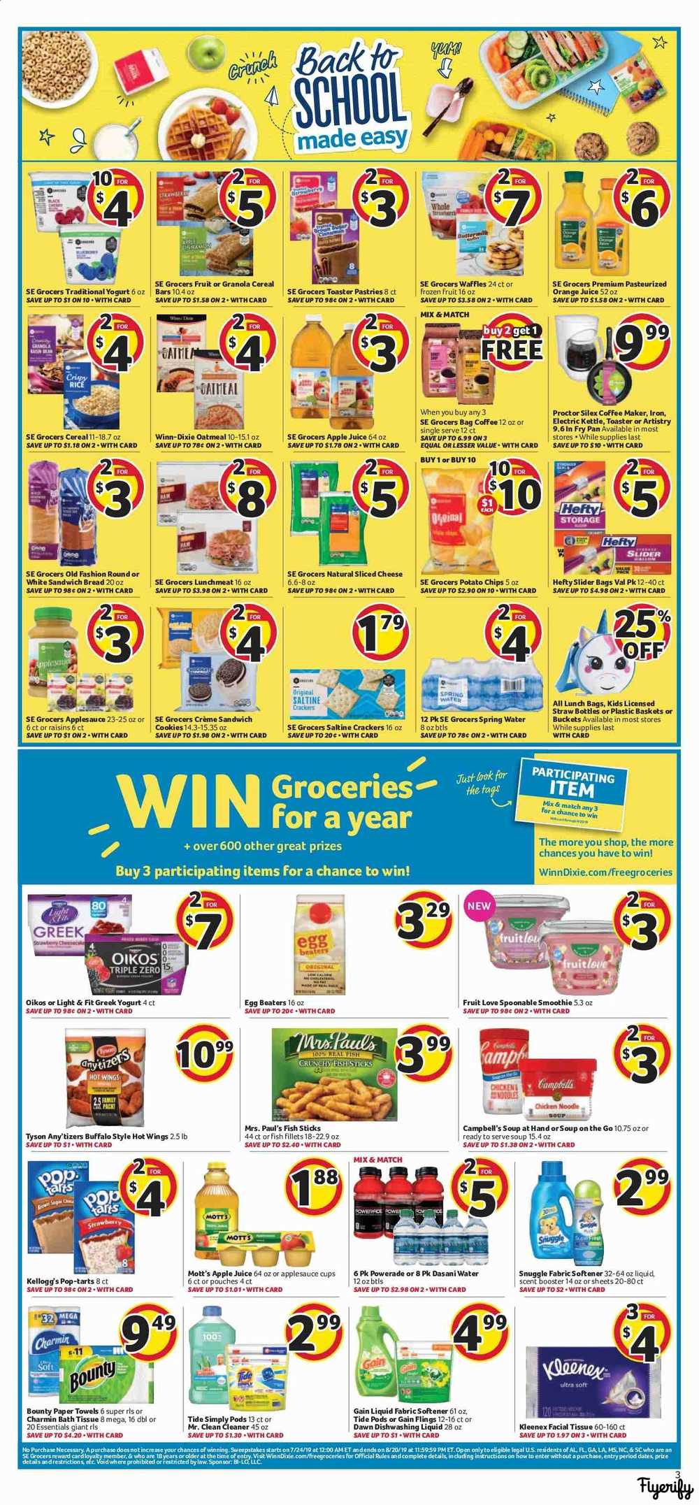 Winn Dixie (LA) Weekly Ad & Flyer July 24 to 30 Canada
