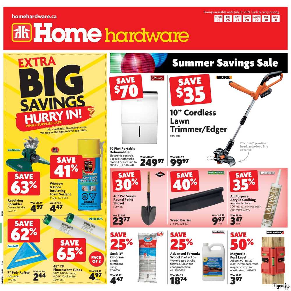 Home Hardware ON Flyer July 25 To 31 Canada   Home Hardware On Flyer July 25 To 311 