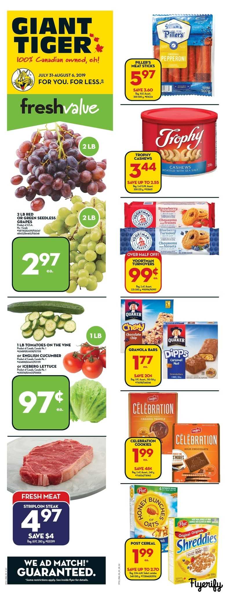 Giant Tiger (Atlantic) Flyer July 31 to August 6 Canada