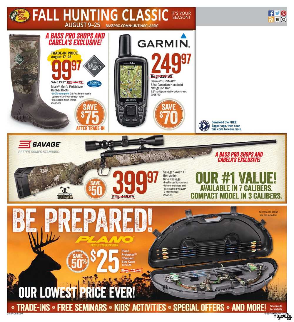 Bass Pro Shops Fall Hunting Classic Flyer August 9 To 25 Canada