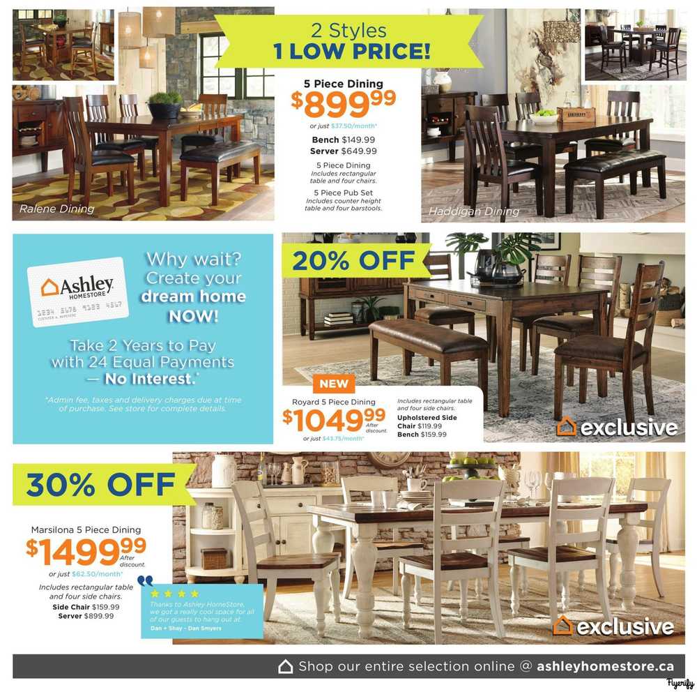 Ashley Homestore On Flyer August 1 To 14 Canada