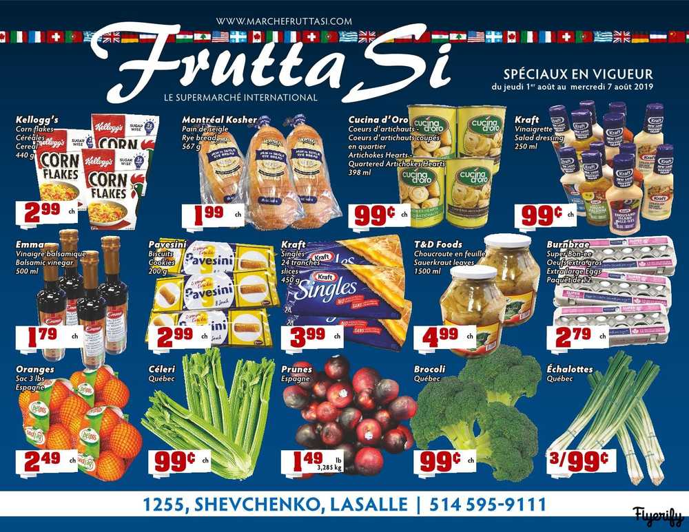 Frutta Si Flyer August 1 To 7 Canada