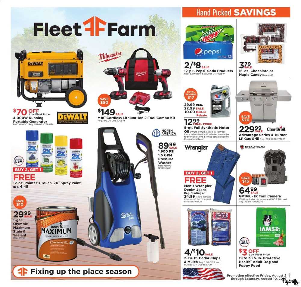 Fleet Farm Weekly Ad & Flyer August 2 to 10 Canada
