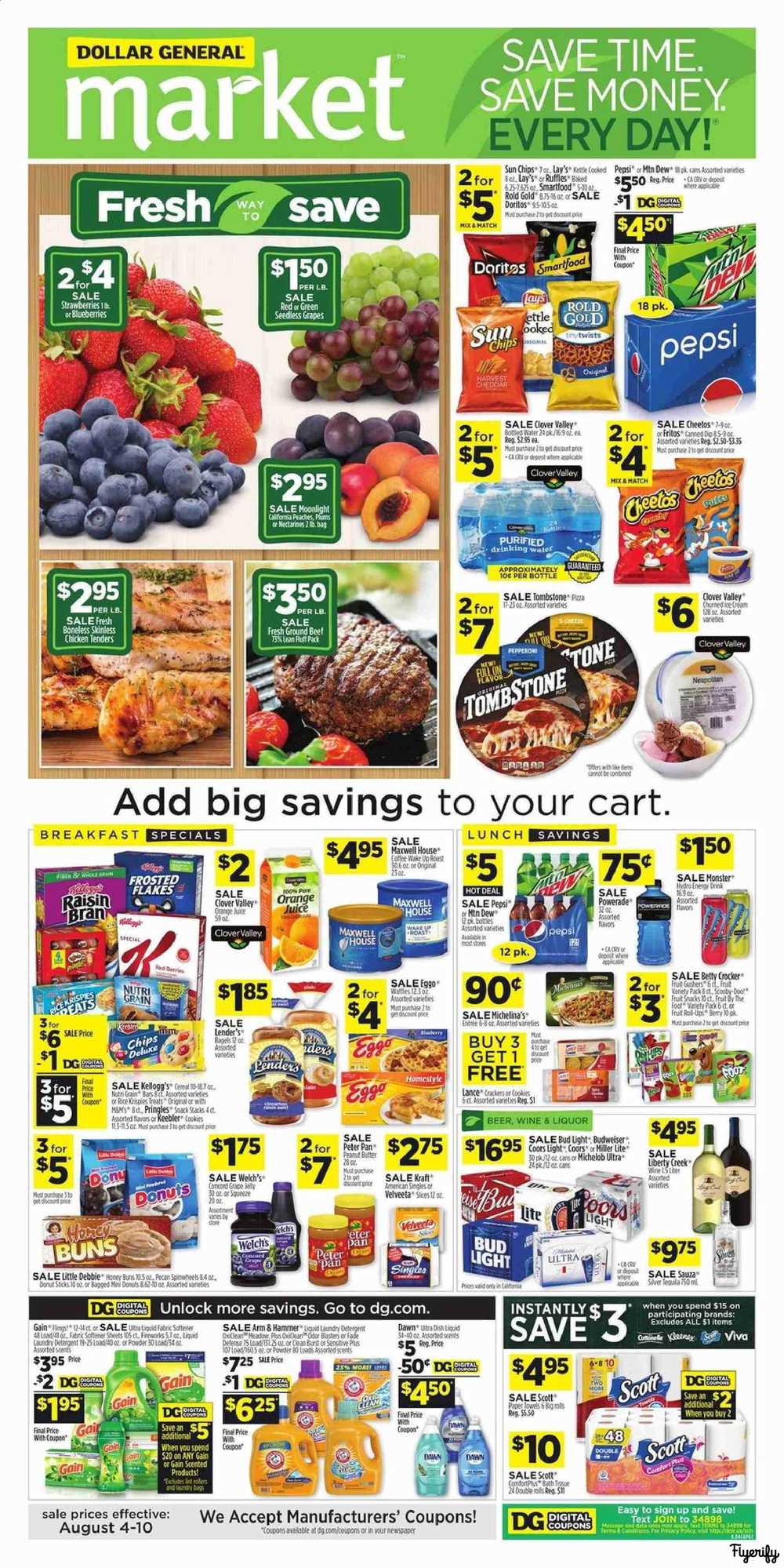Dollar General Market Weekly Ad Flyer August 4 To 10 Canada