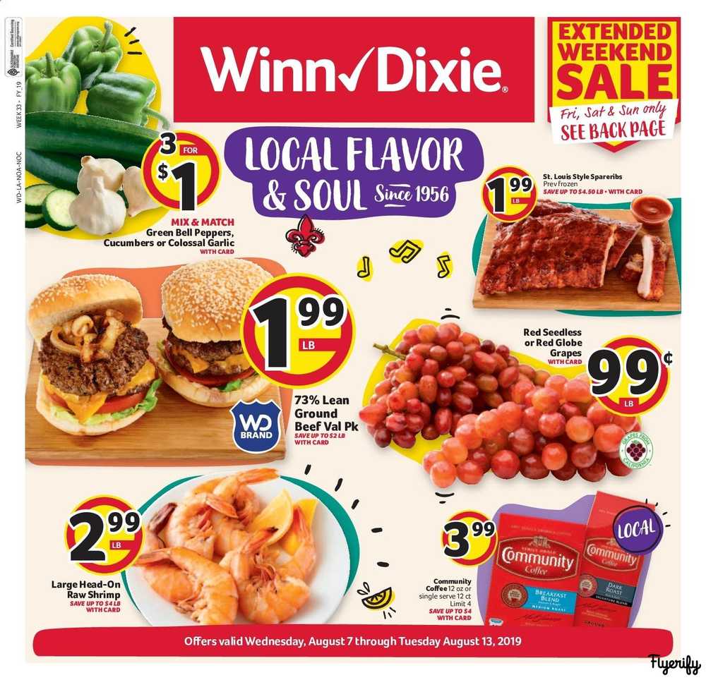 Winn dixie la weekly ad flyer august 7 to 13 canada