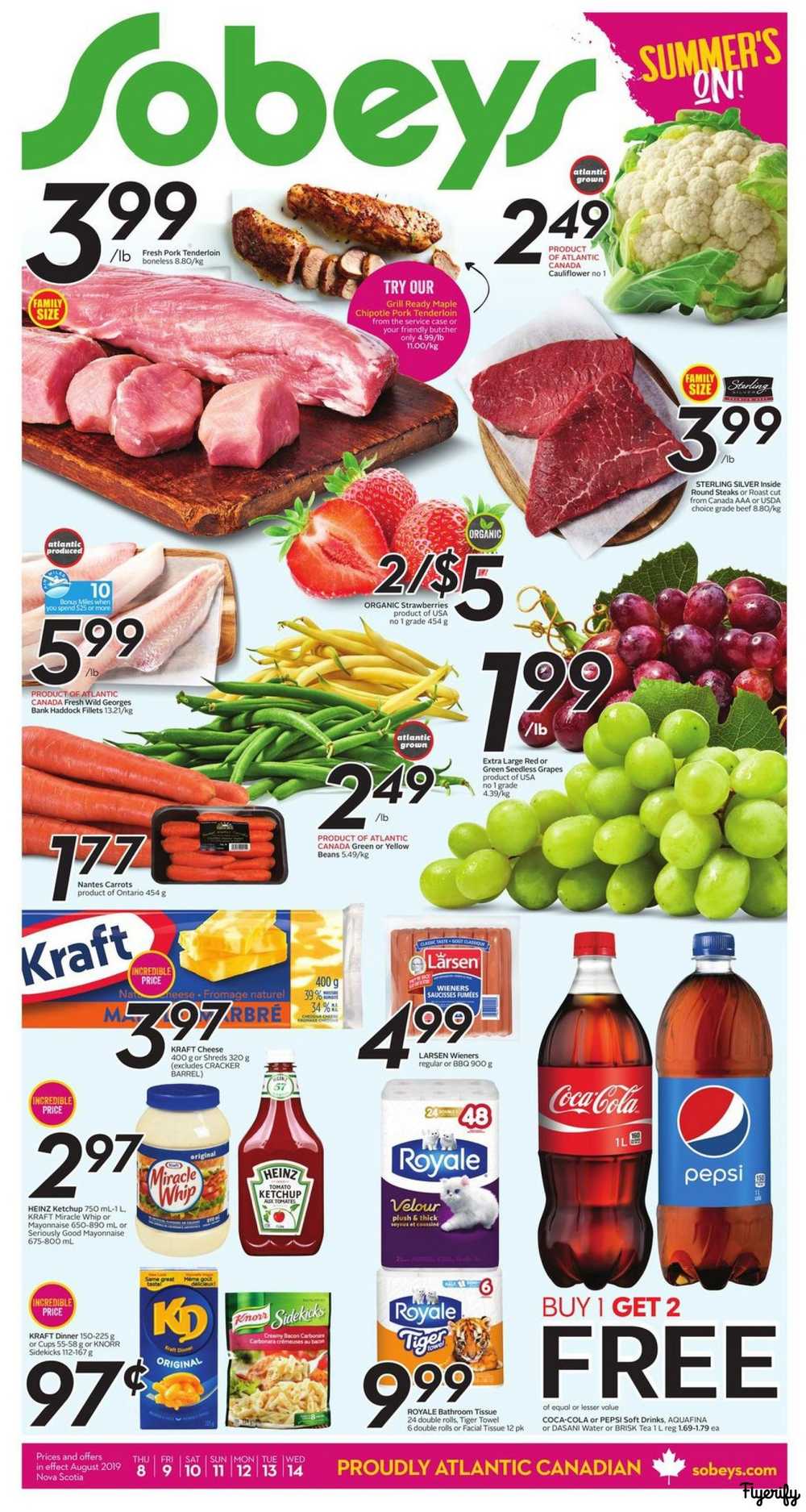 Sobeys (Atlantic) Flyer August 8 to 14 Canada