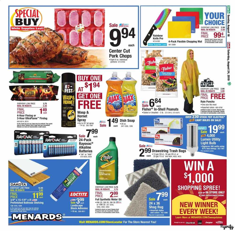 Menards Weekly Ad & Flyer August 18 to 24 Canada