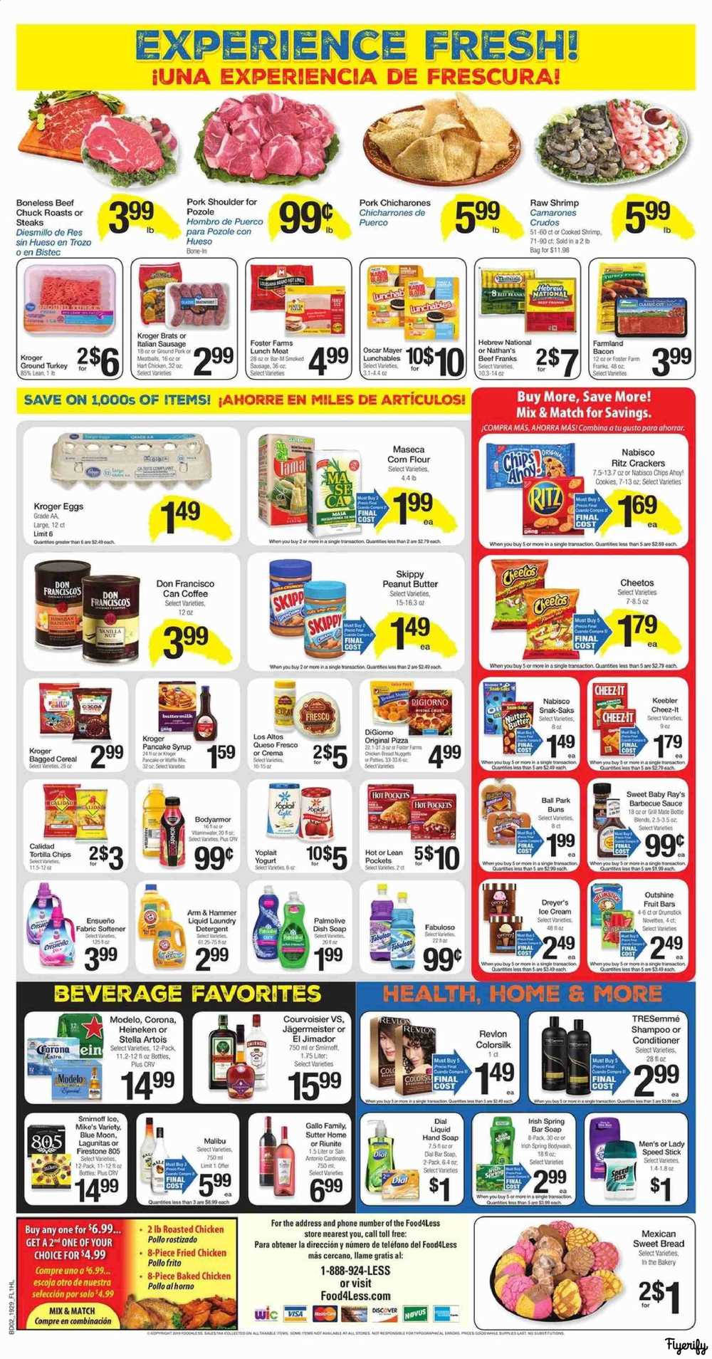 Food 4 Less (CA - Los Angeles) Weekly Ad & Flyer August 21 to 27 Canada