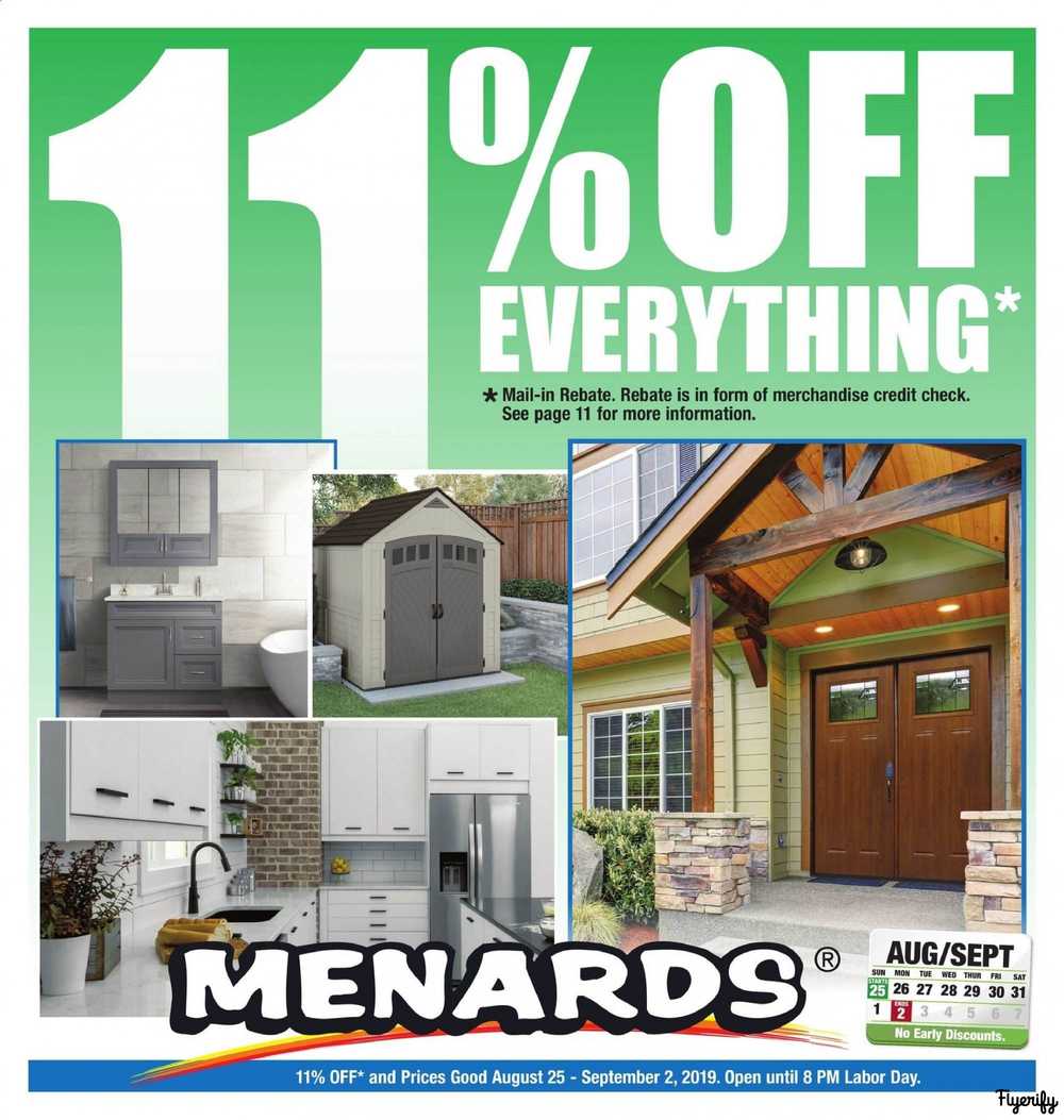 Menards Weekly Ad &amp; Flyer August 25 to September 2 Canada