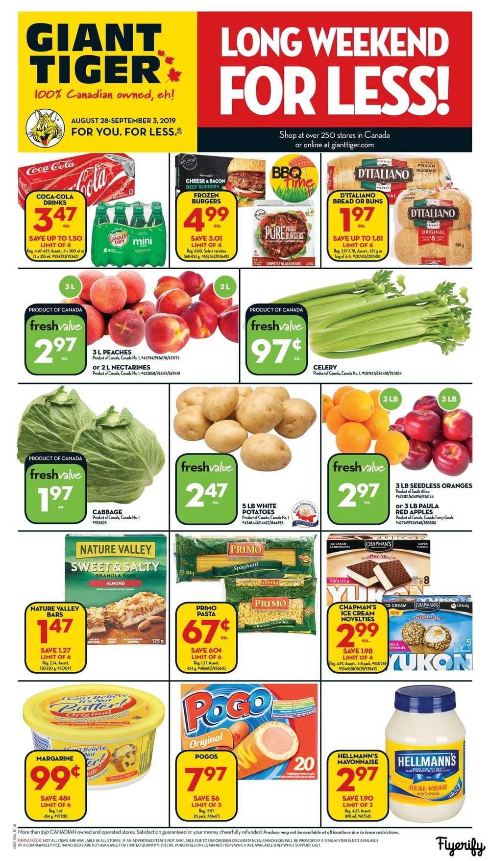 Giant Tiger (Atlantic) Flyer August 28 to September 3 Canada