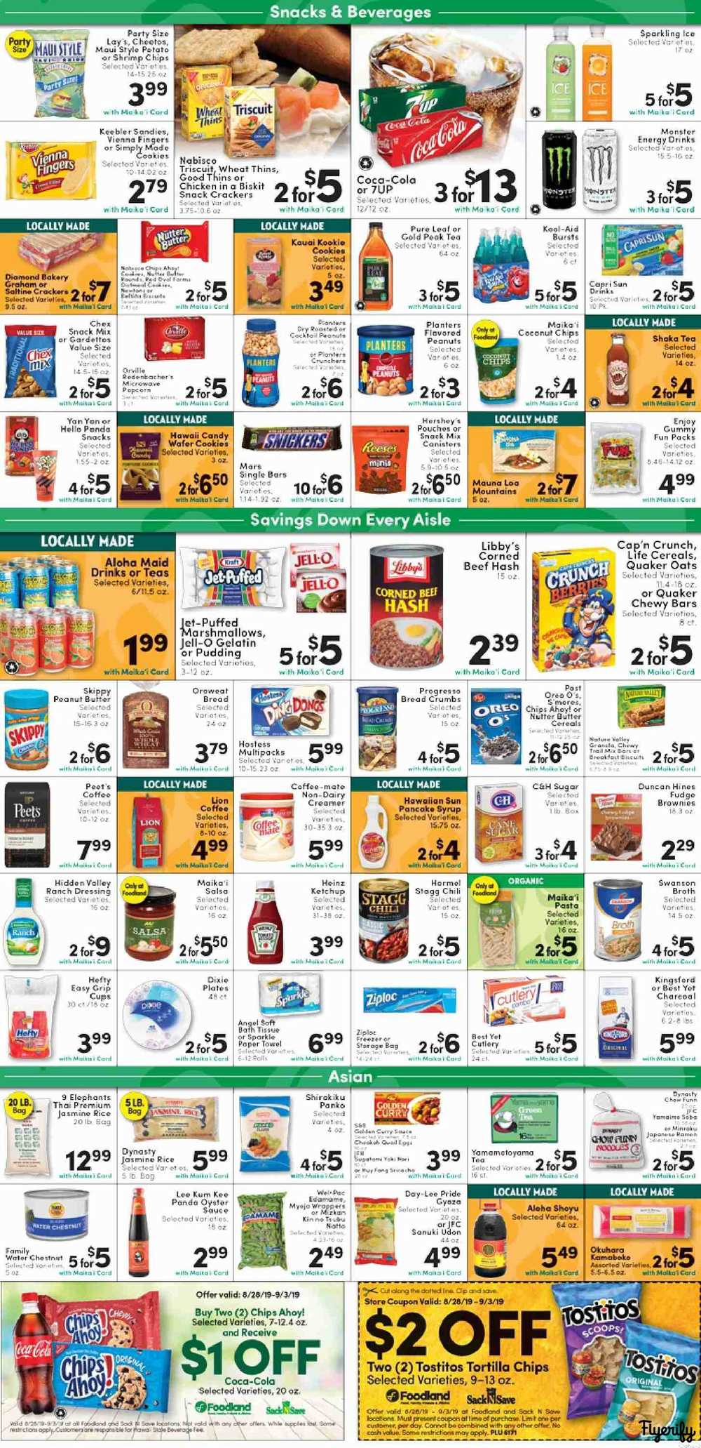 Foodland (Oahu) Weekly Ad & Flyer August 28 to September 3 Canada