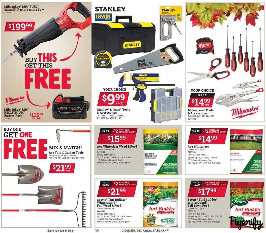 ACE Hardware Weekly Ad & Flyer August 28 to September 30 Canada