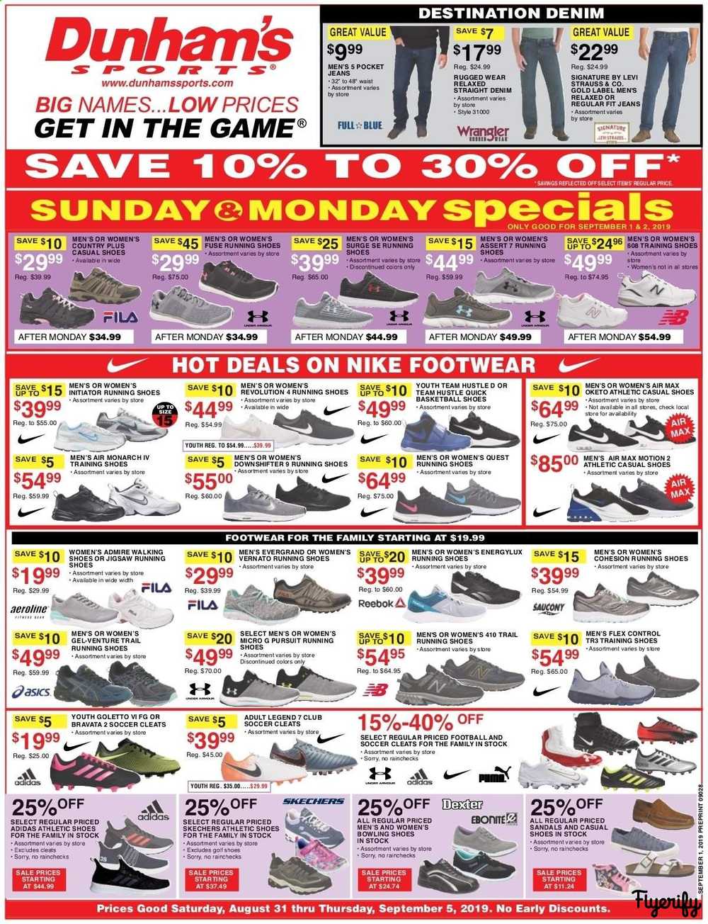Dunham's Sports Weekly Ad & Flyer August 31 to September 5 Canada