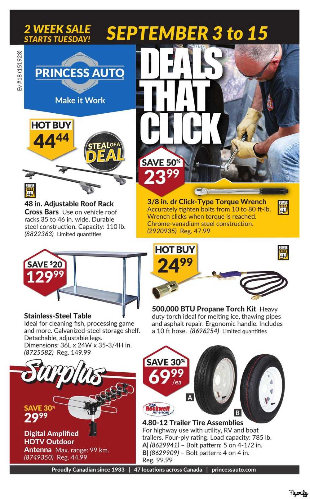 Princess Auto Flyers