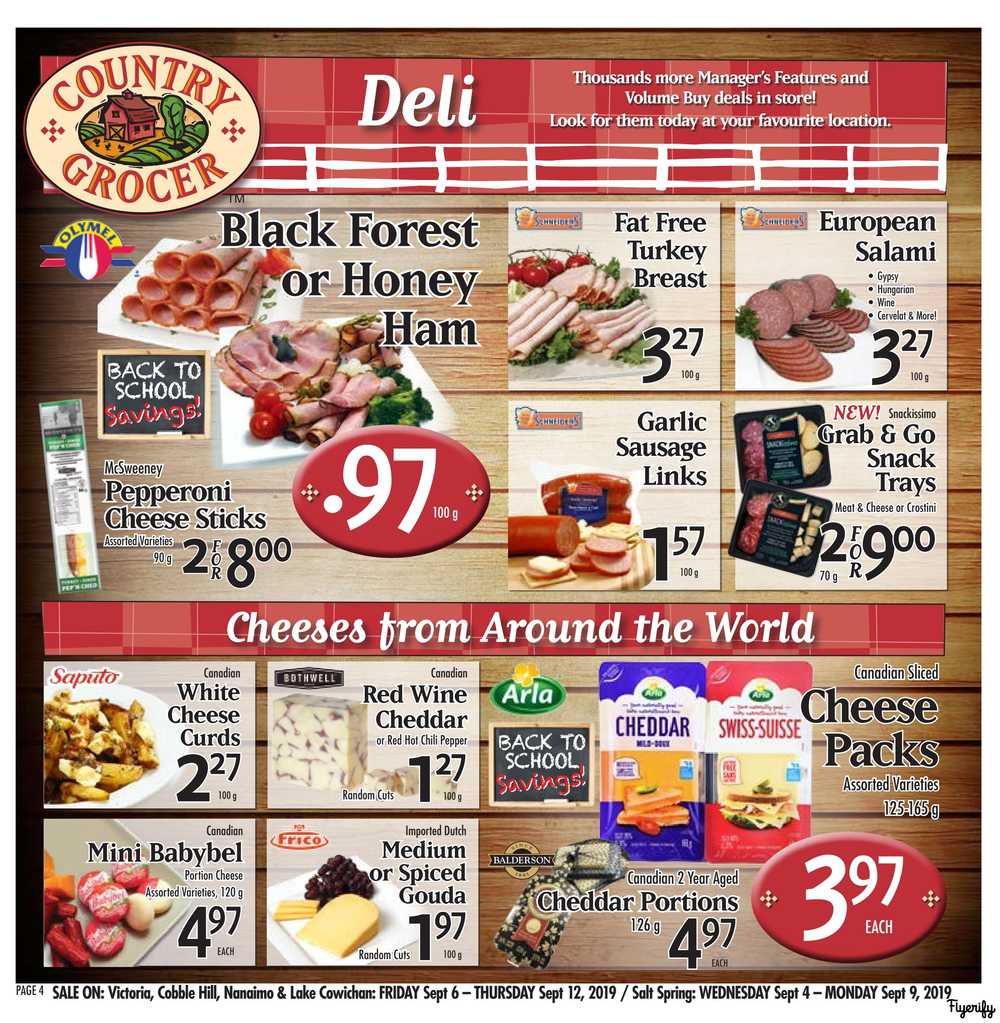 Country Grocer Flyer September 6 to 12 Canada