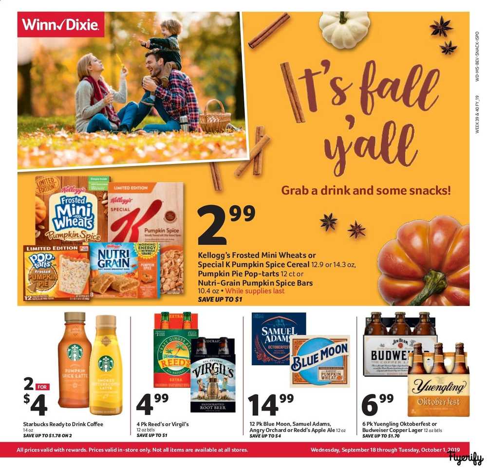 Winn Dixie (MS) Weekly Ad & Flyer September 18 to October