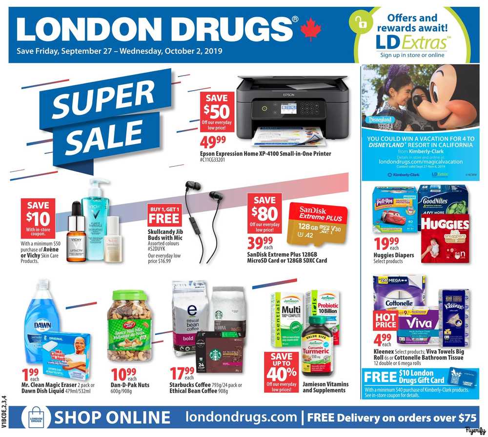 London Drugs Flyer September 27 to October 2 Canada