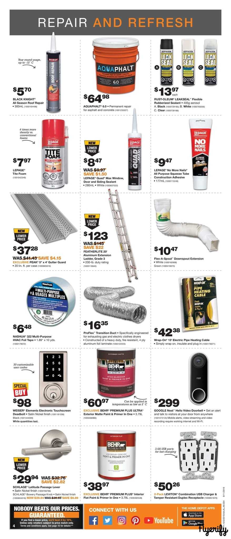 Home Depot (ON) Flyer October 3 to 9 Canada