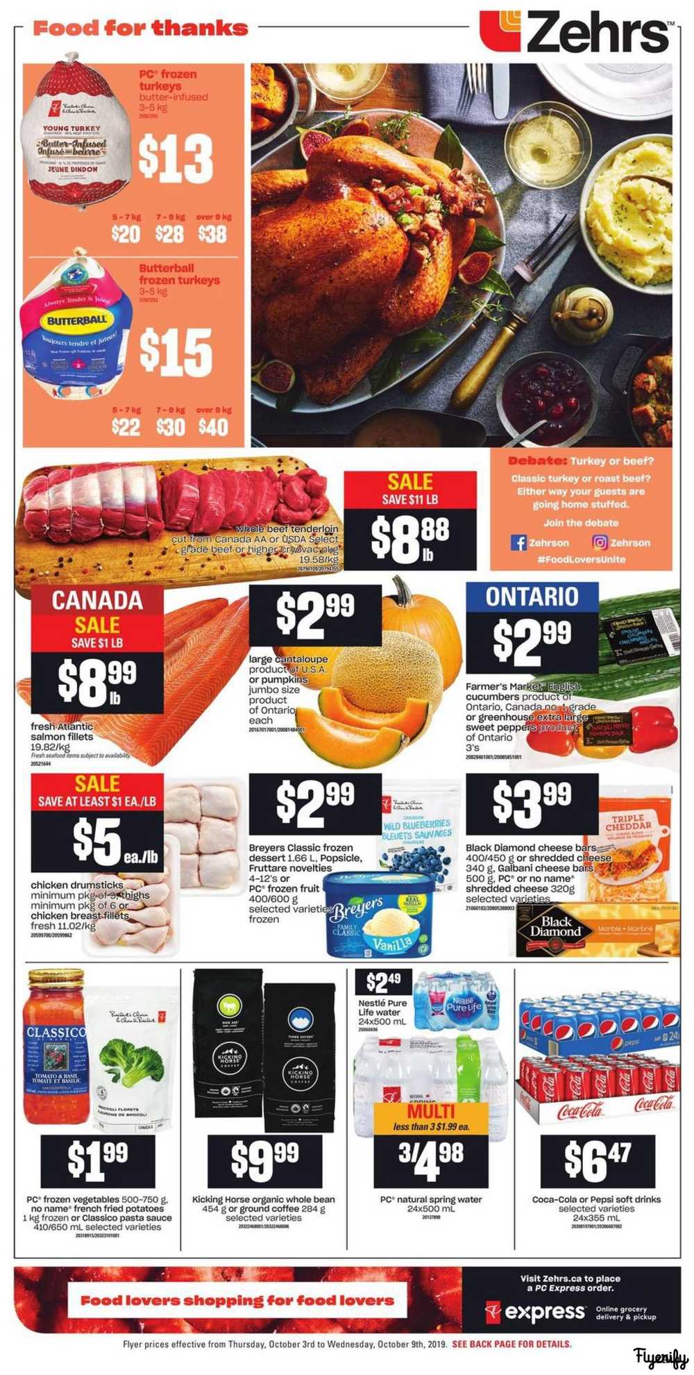 Zehrs Flyer October 3 to 9 Canada