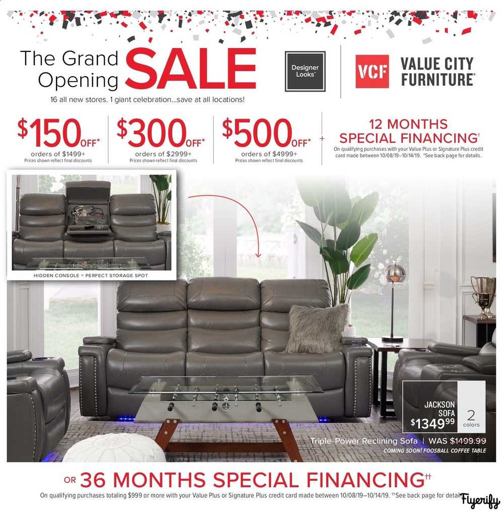 Value City Furniture Weekly Ad Flyer October 1 To 14 Canada