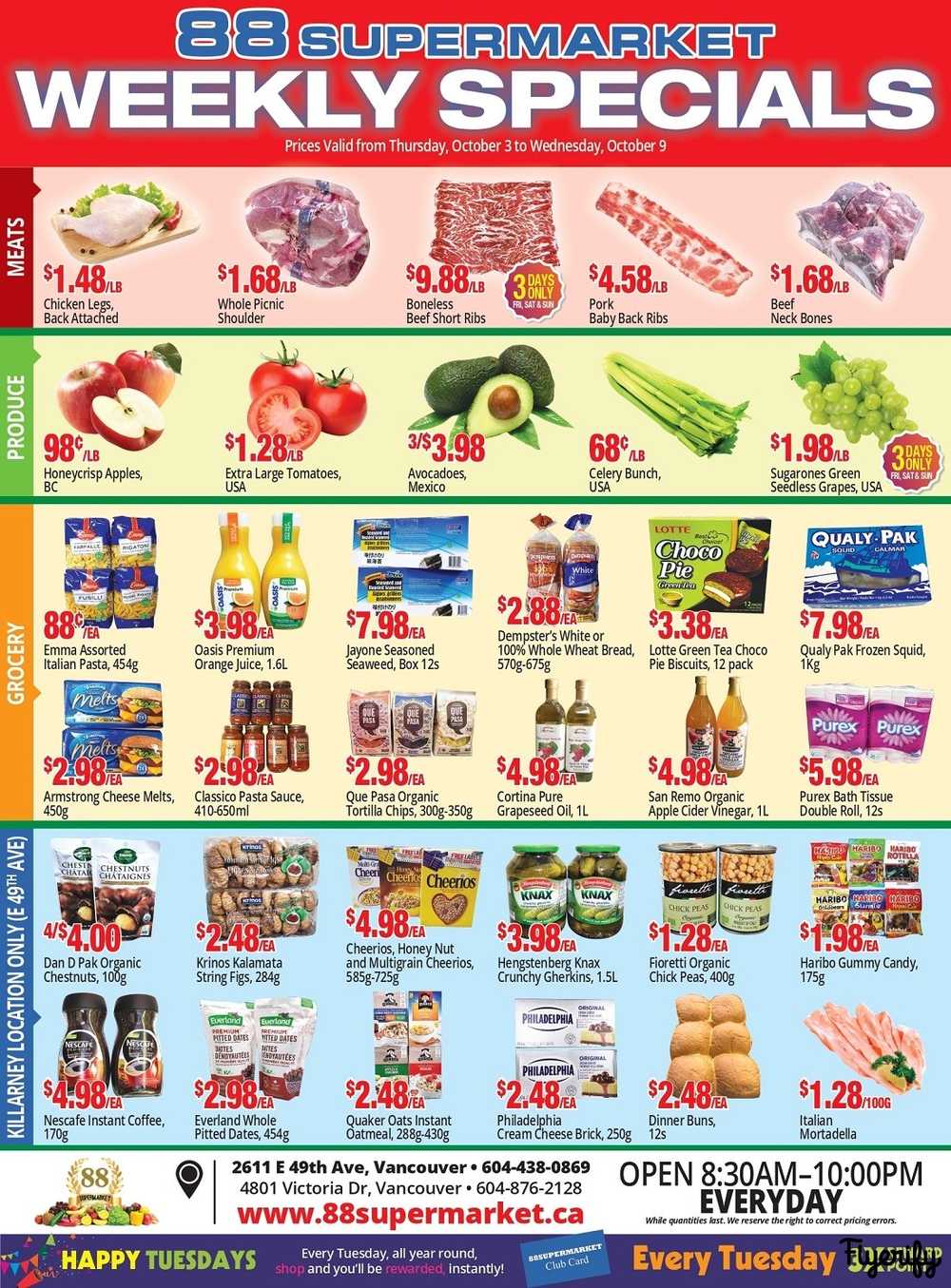 88 Supermarket Flyer October 3 to 9 Canada