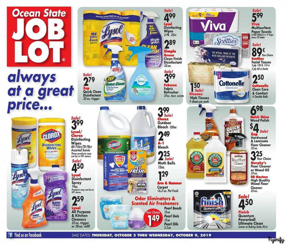 Ocean State Job Lot Weekly Ad & Flyer October 3 to 9 Canada