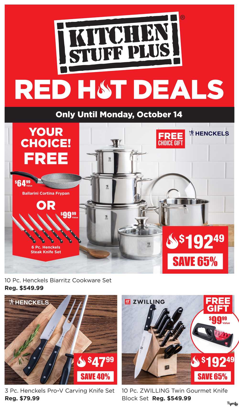 Kitchen Stuff Plus Flyers   Kitchen Stuff Plus Red Hot Deals Flyer October 7 To 14 1 