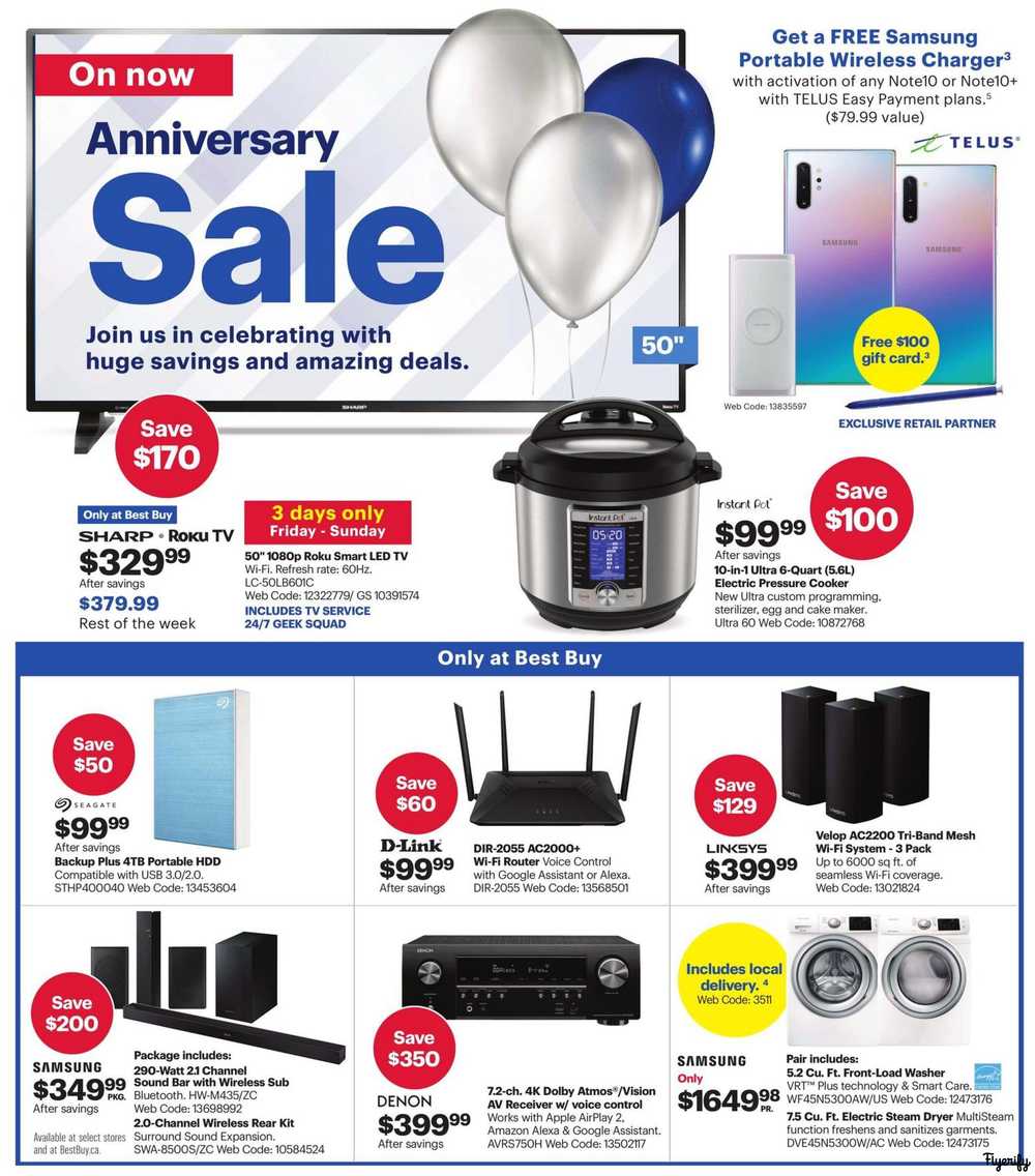 Best Buy Anniversary Sale Flyer October 11 to 17 Canada