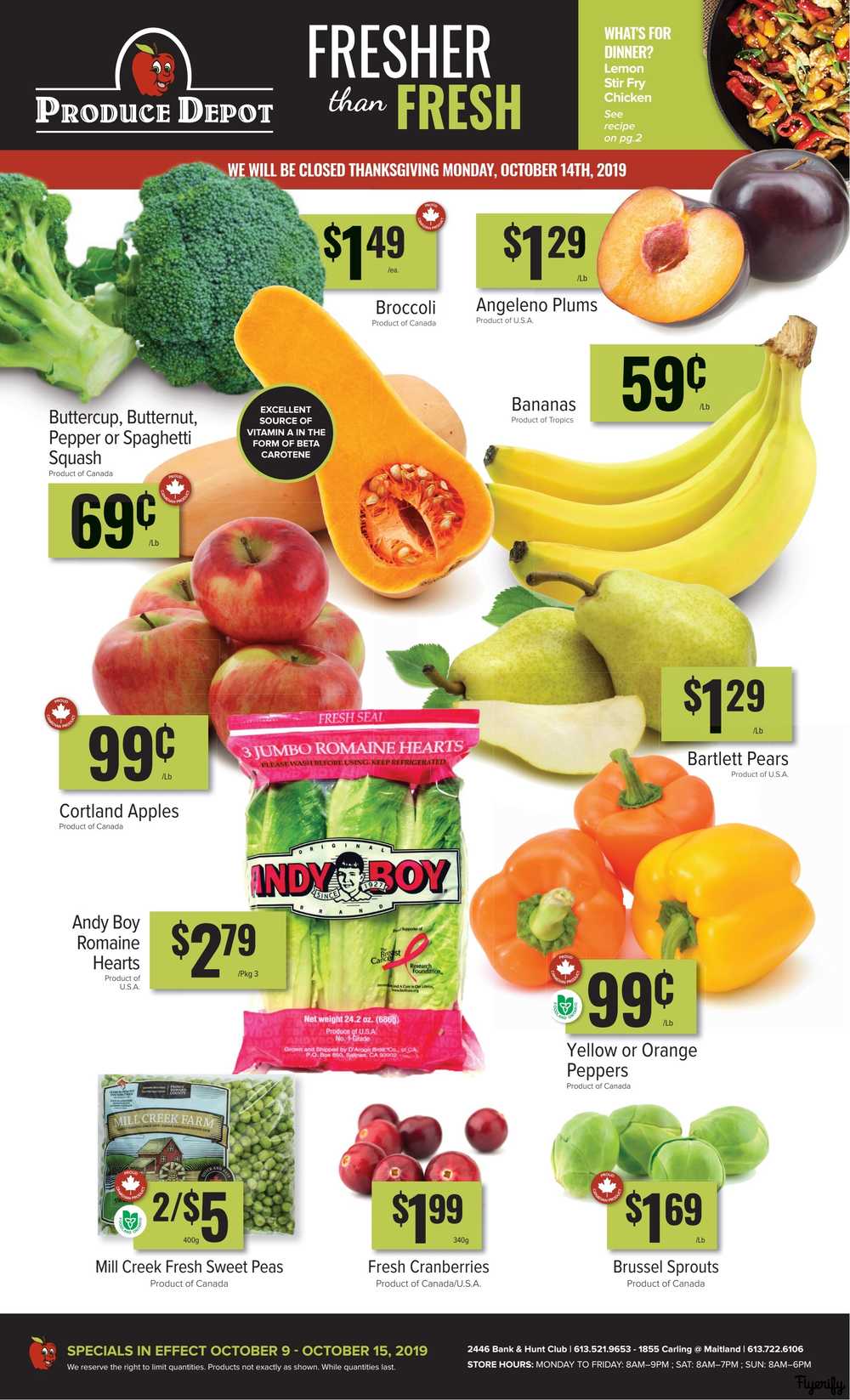 Produce Depot Flyer October 9 to 15 Canada