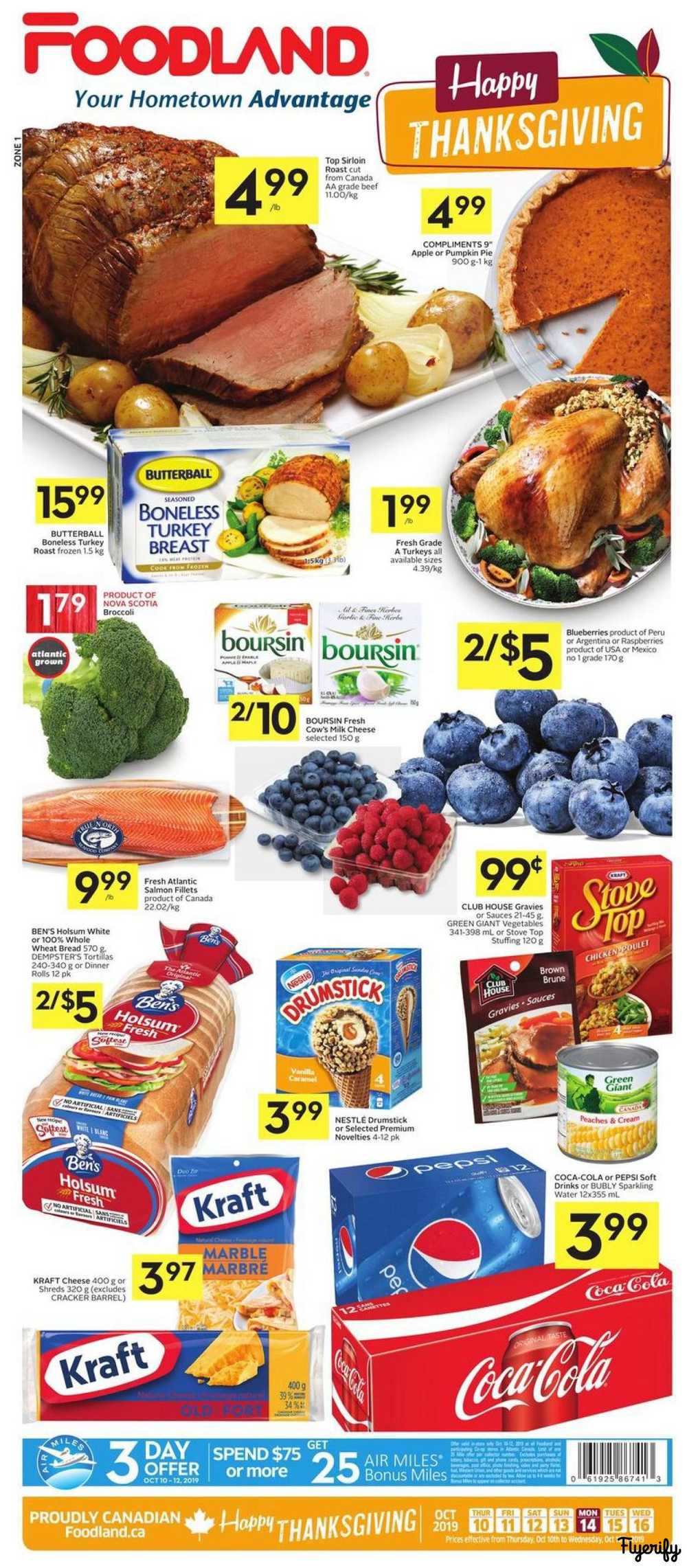 Foodland (Atlantic) Flyer October 10 to 16 Canada