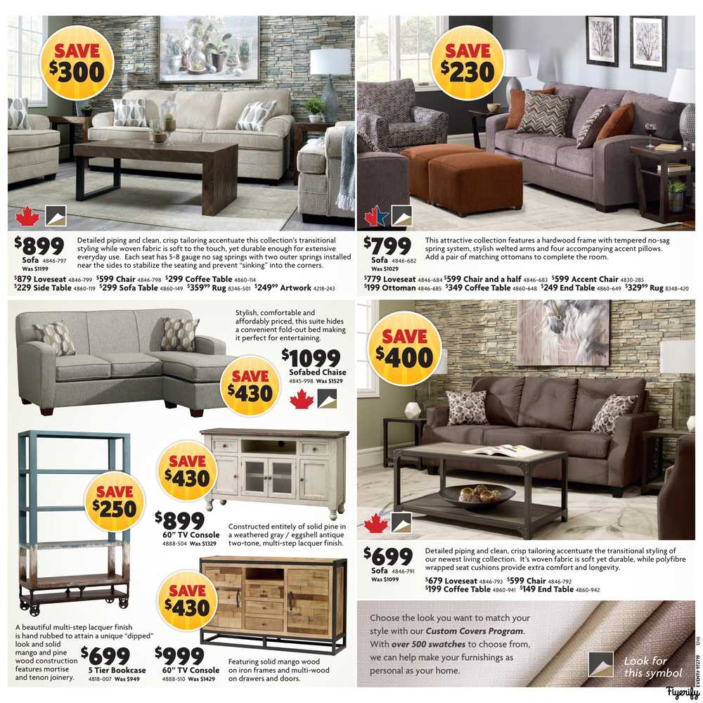 Home Furniture (ON) Flyer October 17 to 27 Canada