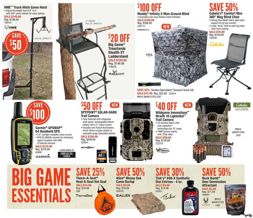 Cabela's Fall Sale Flyer October 17 to November 3 Canada