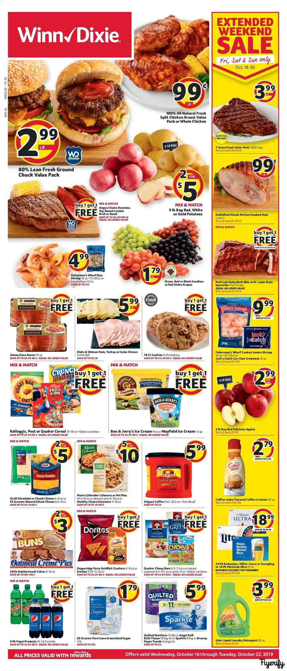 Winn Dixie (AL) Weekly Ad & Flyer October 16 to 22 Canada
