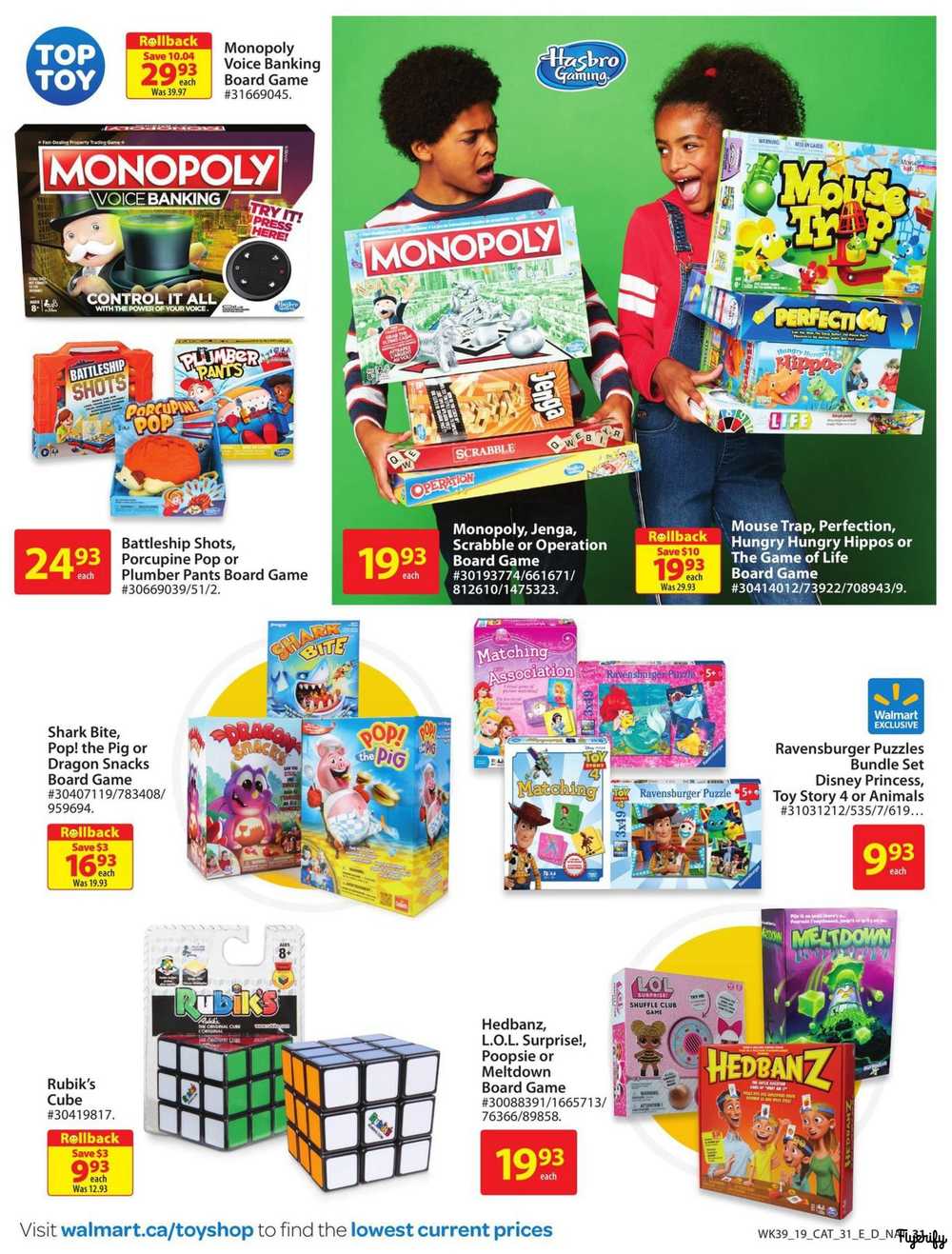 Walmart Toy Shop Flyer October 17 to December 25 Canada