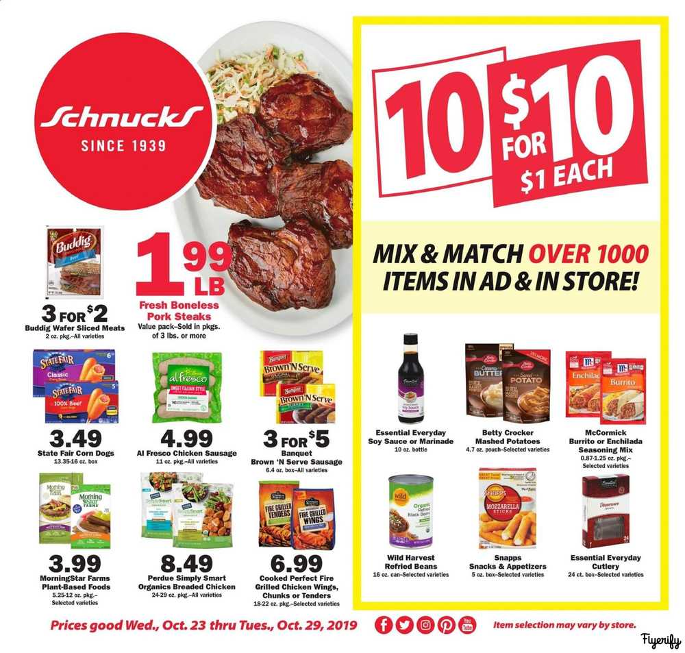 Schnucks Weekly Ad &amp; Flyer October 23 to 29 Canada