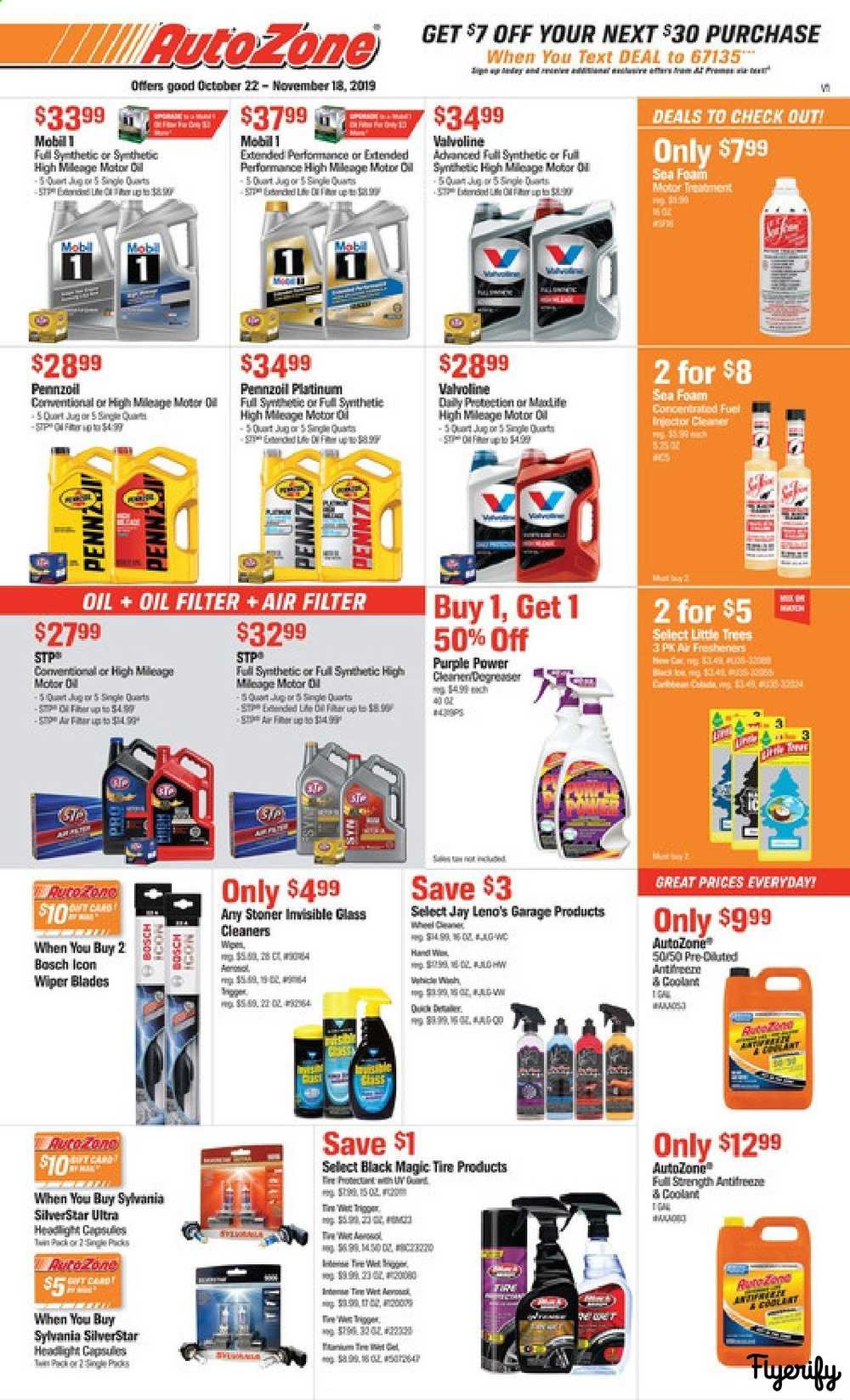 Autozone Weekly Ad & Flyer October 22 to November 18 Canada