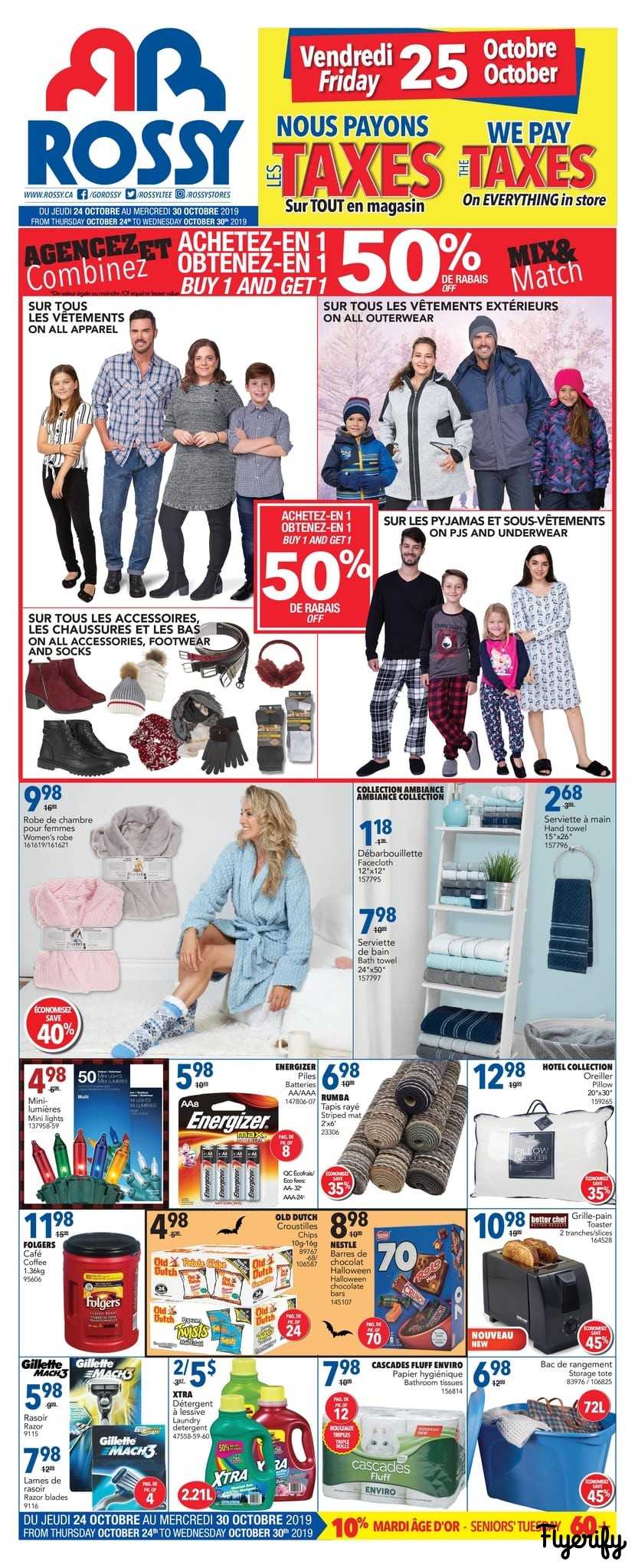 Rossy Flyer October 24 to 30 Canada