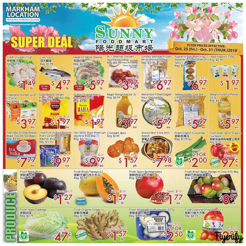 Sunny Foodmart (Markham) Flyer October 25 to 31 Canada