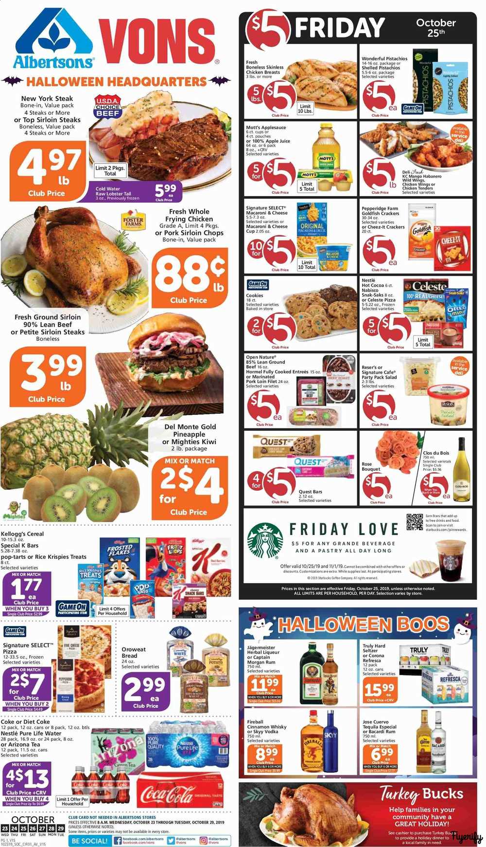 Albertsons (CA) Weekly Ad & Flyer October 23 to 29 Canada