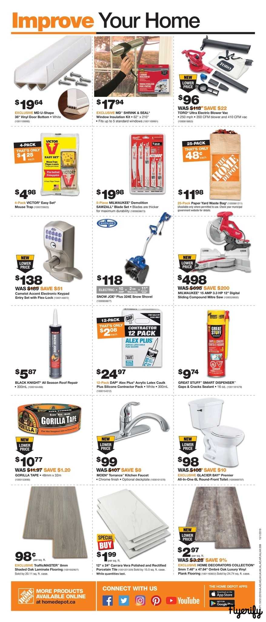 Home Depot (ON) Flyer October 31 to November 6 Canada