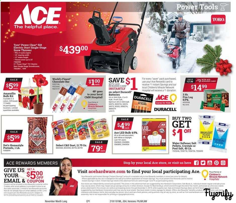 ACE Hardware Weekly Ad & Flyer November 1 to December 2 Canada