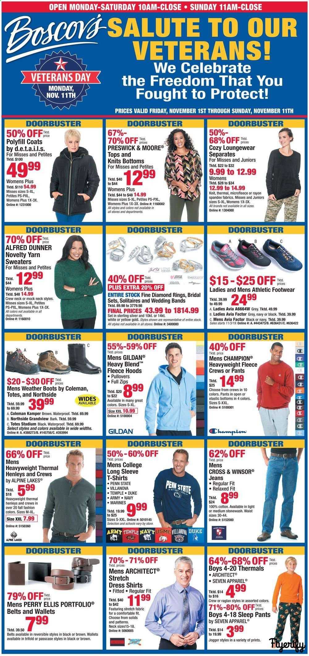 Boscov's Weekly Ad & Flyer November 1 to 11 Canada