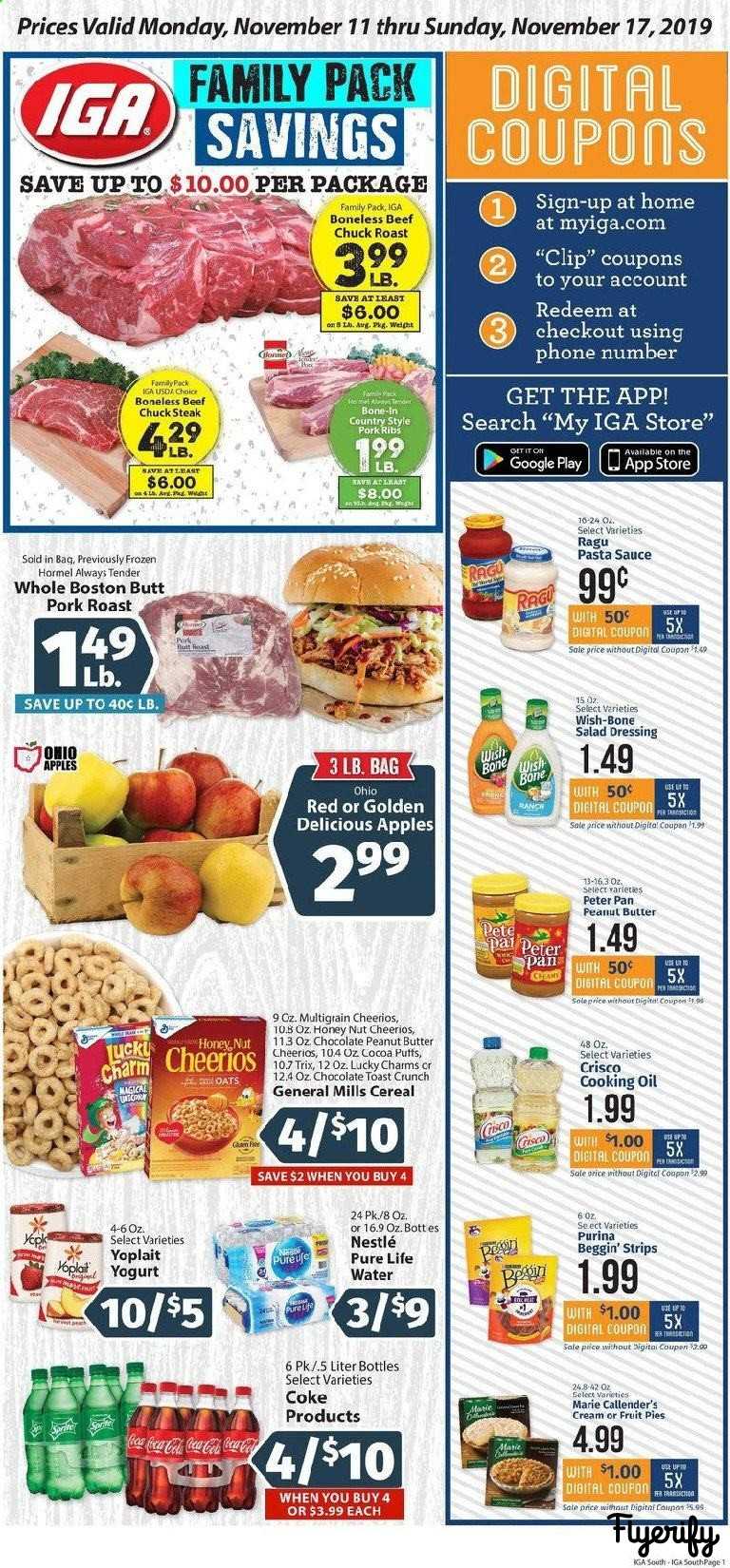 IGA (Kentucky) Weekly Ad & Flyer November 11 to 17 Canada