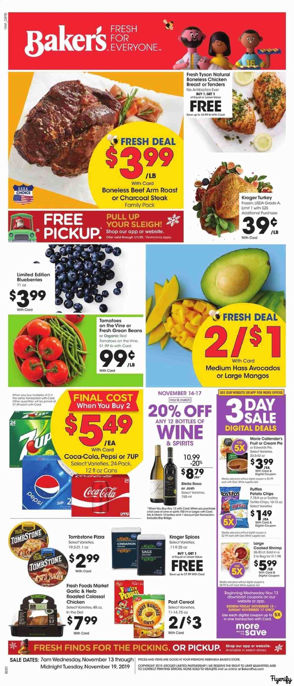Baker's Weekly Ad & Flyer November 13 to 19 Canada