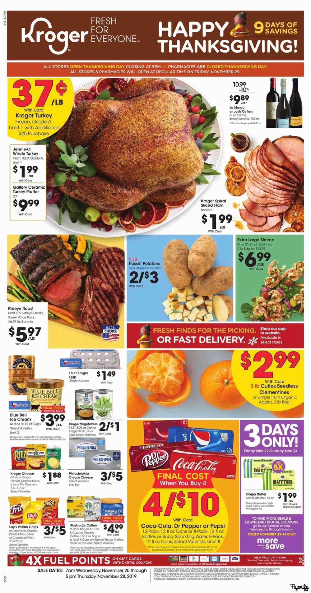 Kroger (VA) Weekly Ad & Flyer November 20 to 28 Canada