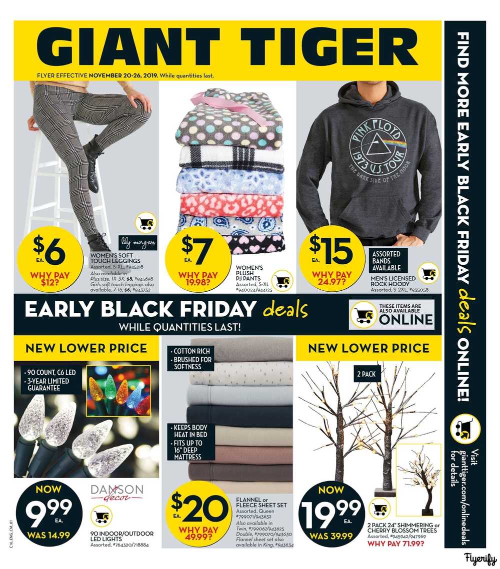 Giant Tiger (Atlantic) Flyer November 20 to 26 Canada Giant Tiger (Atlantic) Flyer November 20 to 26 Canada