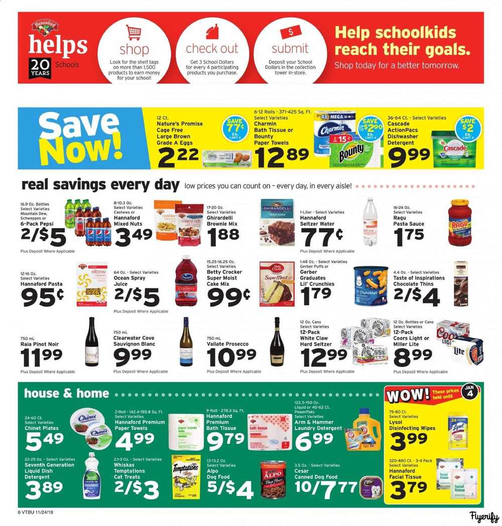 Hannaford Weekly Ad & Flyer November 24 To 30 Canada