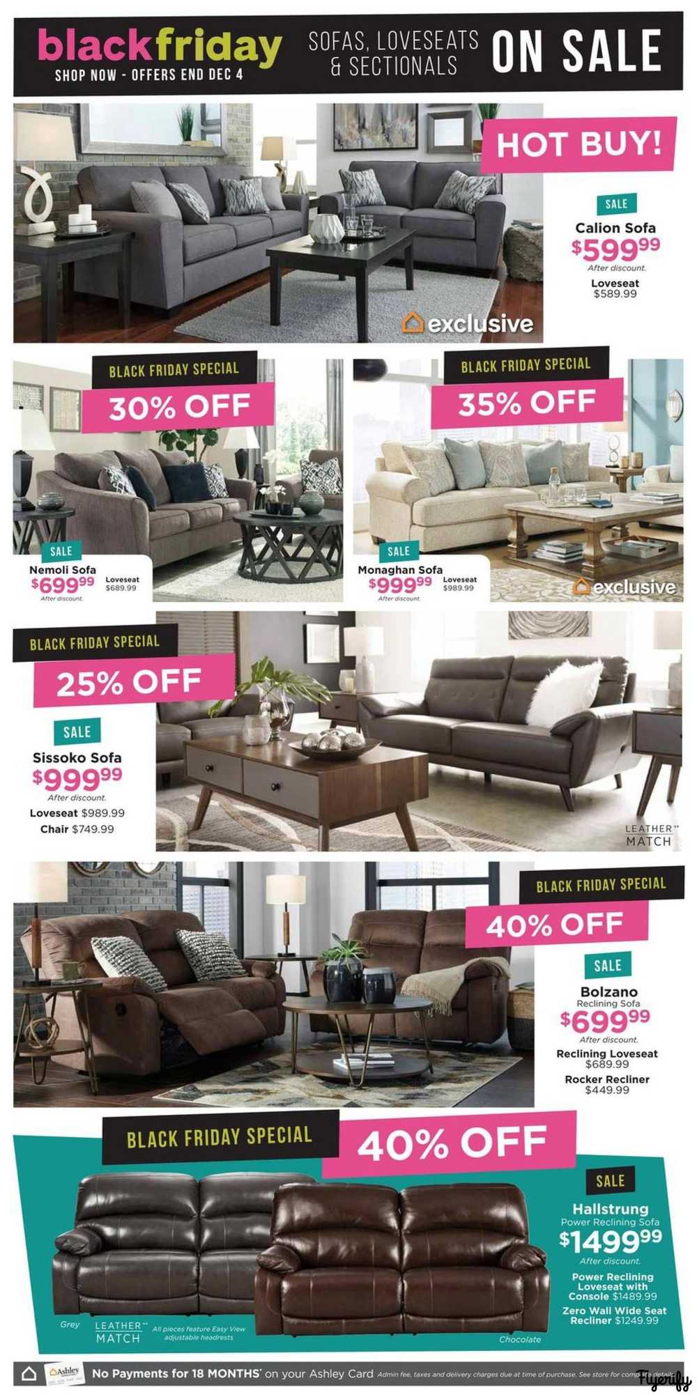 Ashley Homestore West Black Friday Flyer November 28 To December