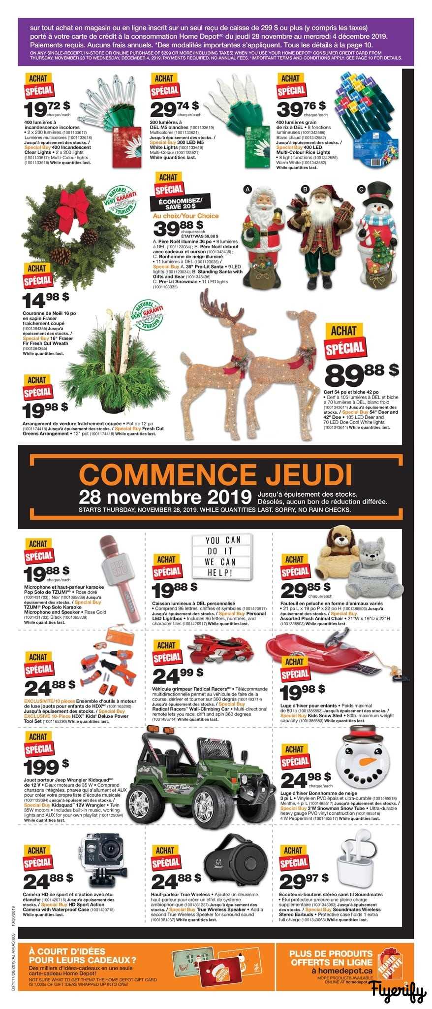 2019 black friday home depot ad