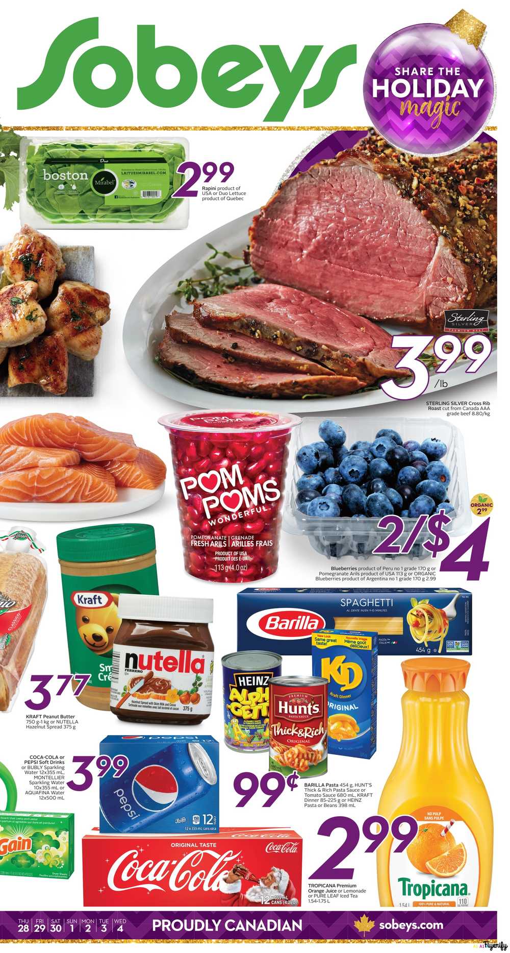 Sobeys (ON) Flyer November 28 to December 4 Canada
